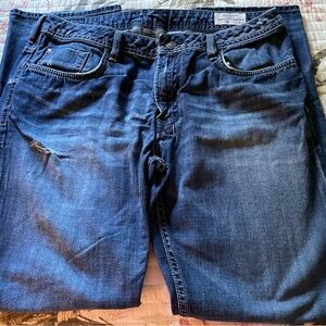 Buffalo David bitton Men's Blue Jeans straight 36/32